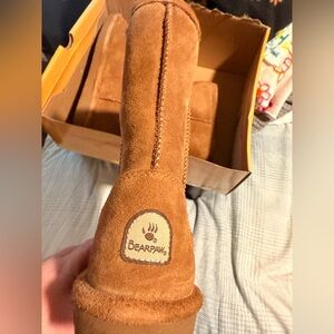 BearPaw Tan Suede Ankle Boots
